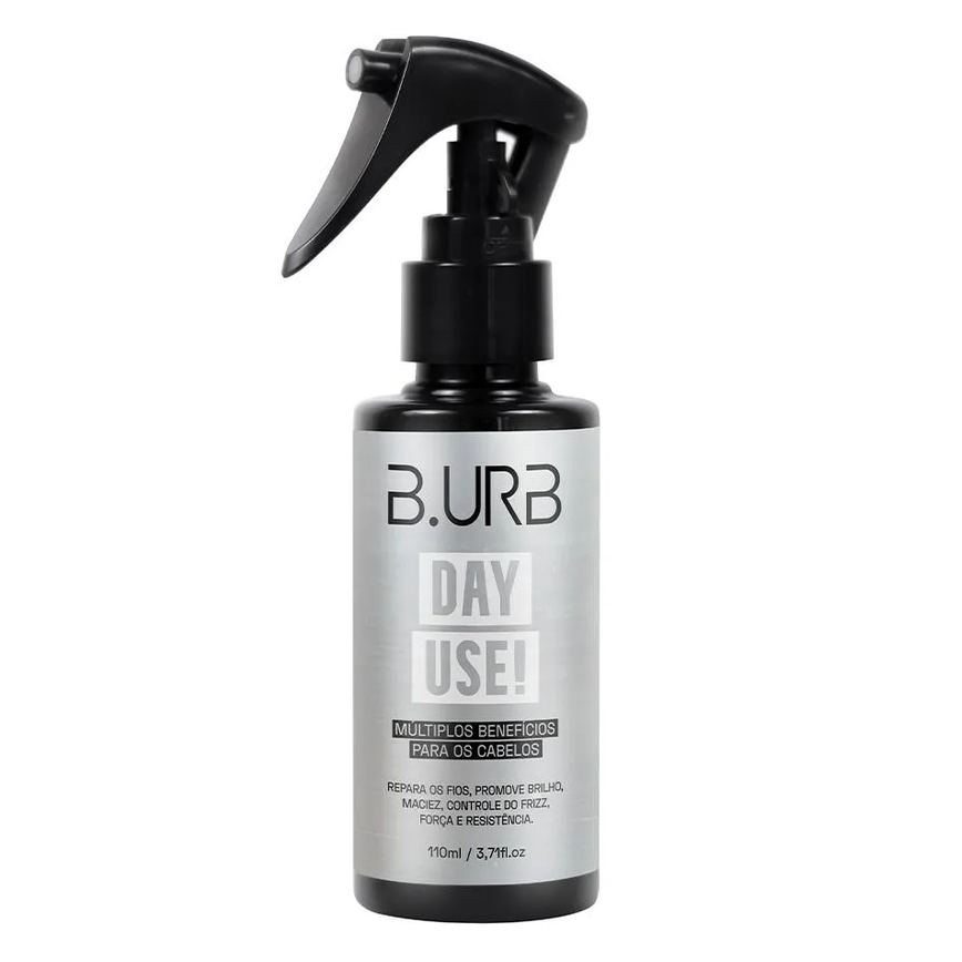 Day Use! Brilho Força Maciez Anti Frizz para Cabelo e Barba 110ml Barba Urbana B.urb