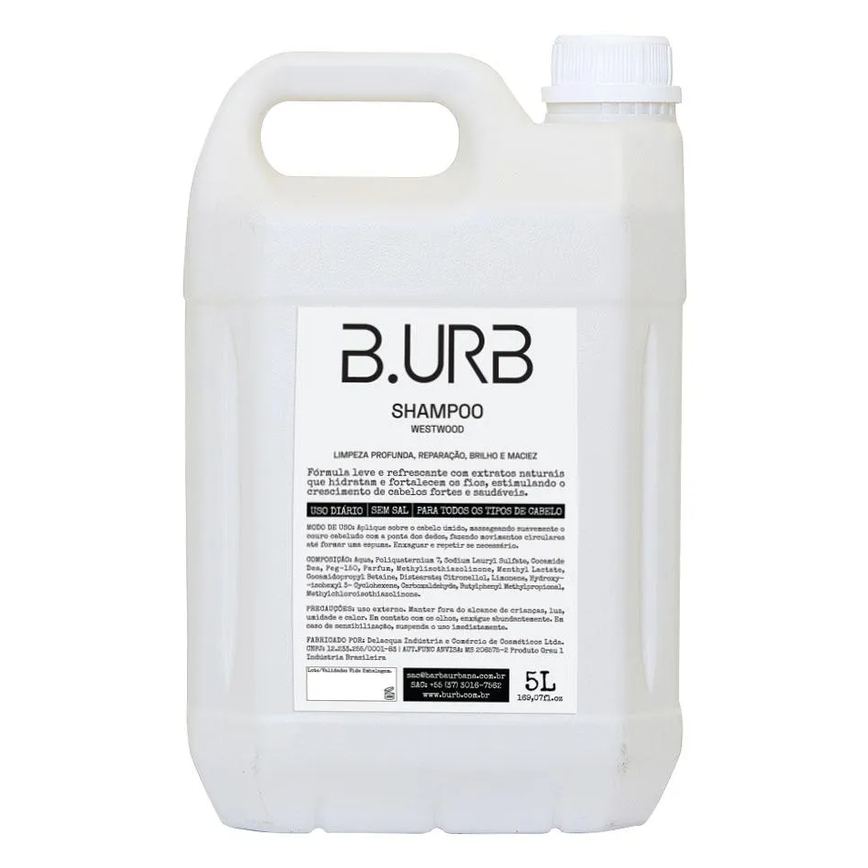 Shampoo Westwood 5 Litros Profissional Barbearia Barba Urbana B.urb