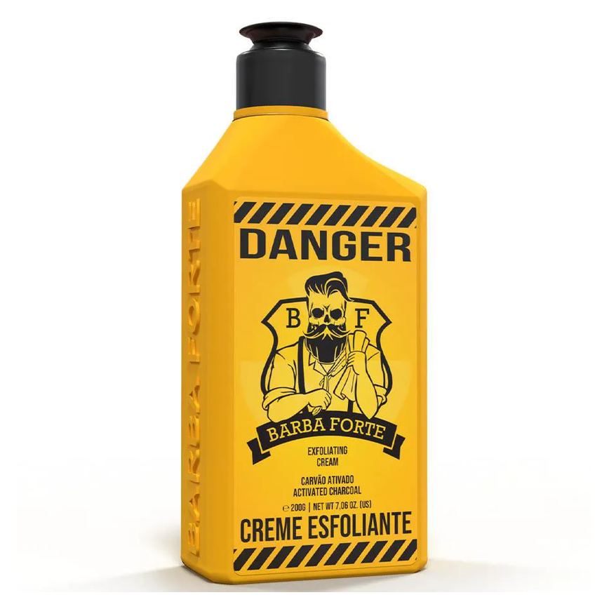 Creme Esfoliante Facial Danger Com Carvão Ativado 200G Barba Forte