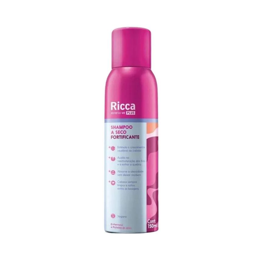 Shampoo A Seco Fortificante Belliz Ricca Refresh Me Plus 150ml