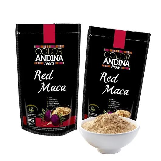 Maca Peruana Red (vermelha), Color Andina Food, 2 Standups de 100g