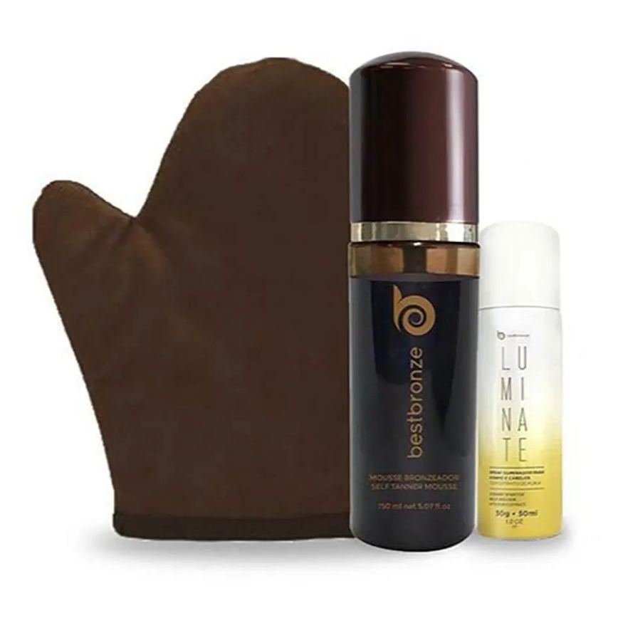 Kit Mousse Dark + Luva + Mini Luminate 50ML Vanilla