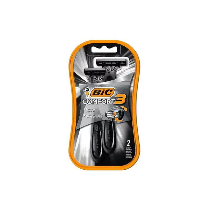Aparelho de Barbear Bic 3 Comfort Black 2un - Bic