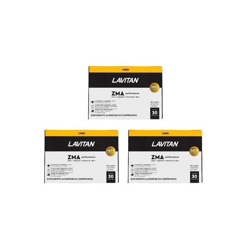 Kit 3 Lavitan Zma Performance Homem - 30 cápsulas - Cimed