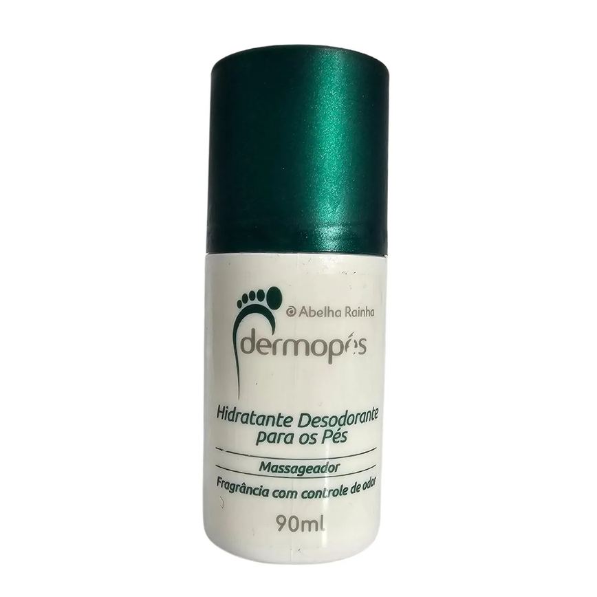 Hidratante Desodorante para os Pés Massageador 3 em 1 Dermopés Abelha Rainha 90ml