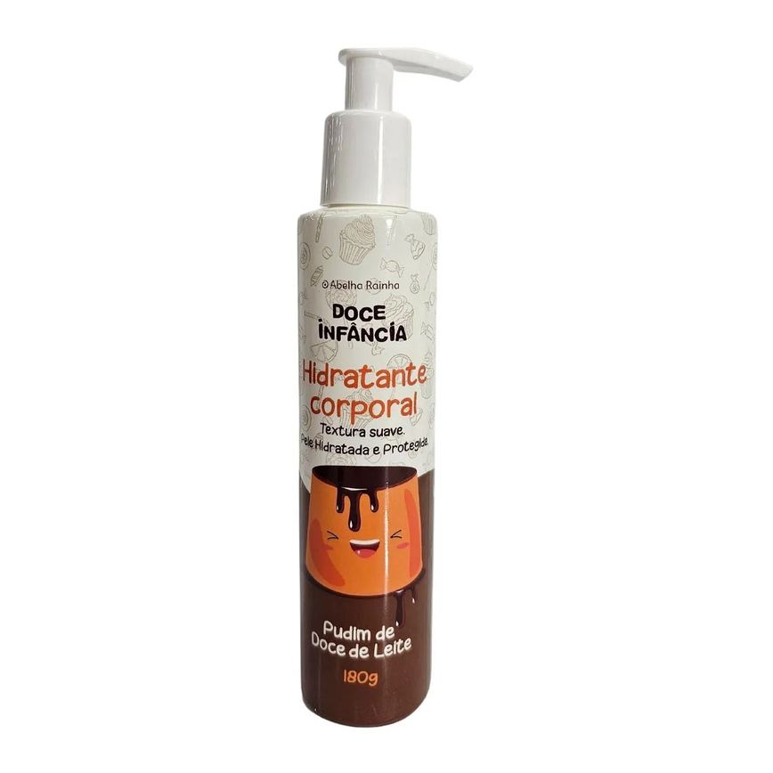 Hidratante Corporal Pudim de Doce de Leite Doce Infância Abelha Rainha 180g