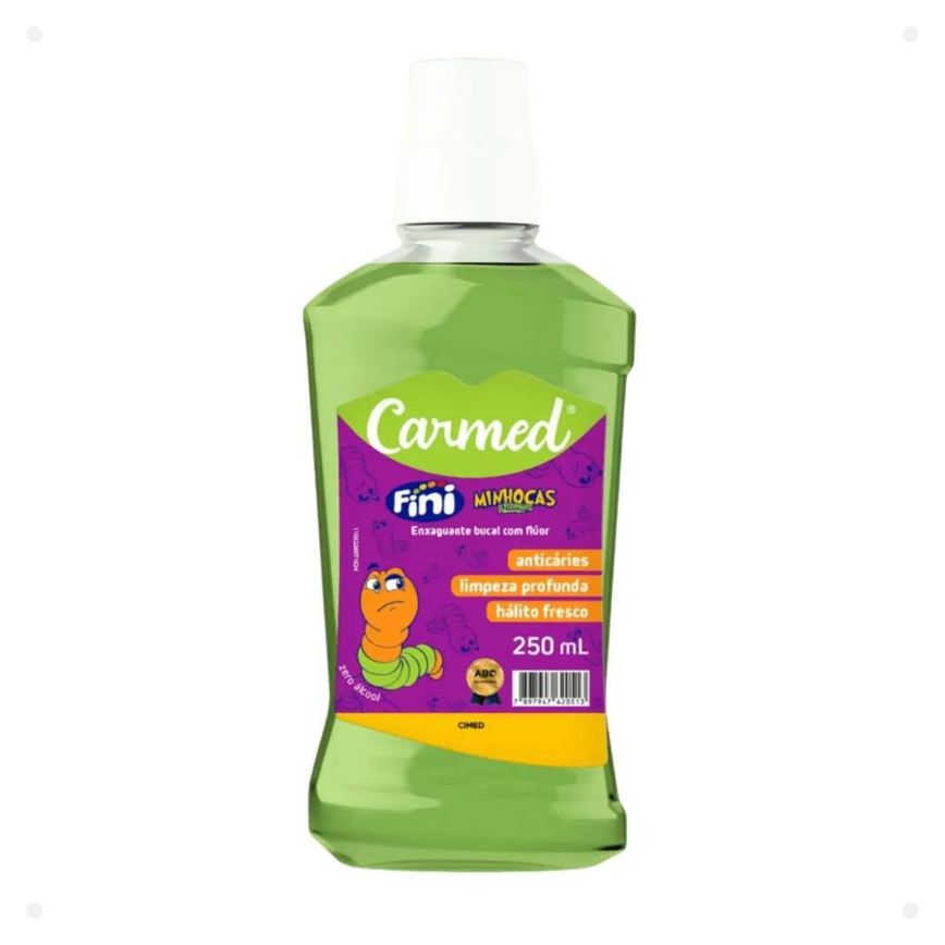 Kit Carmed Fini Minhocas Azedinhas: Gel Dental 70g e Enxaguante Bucal 250ml