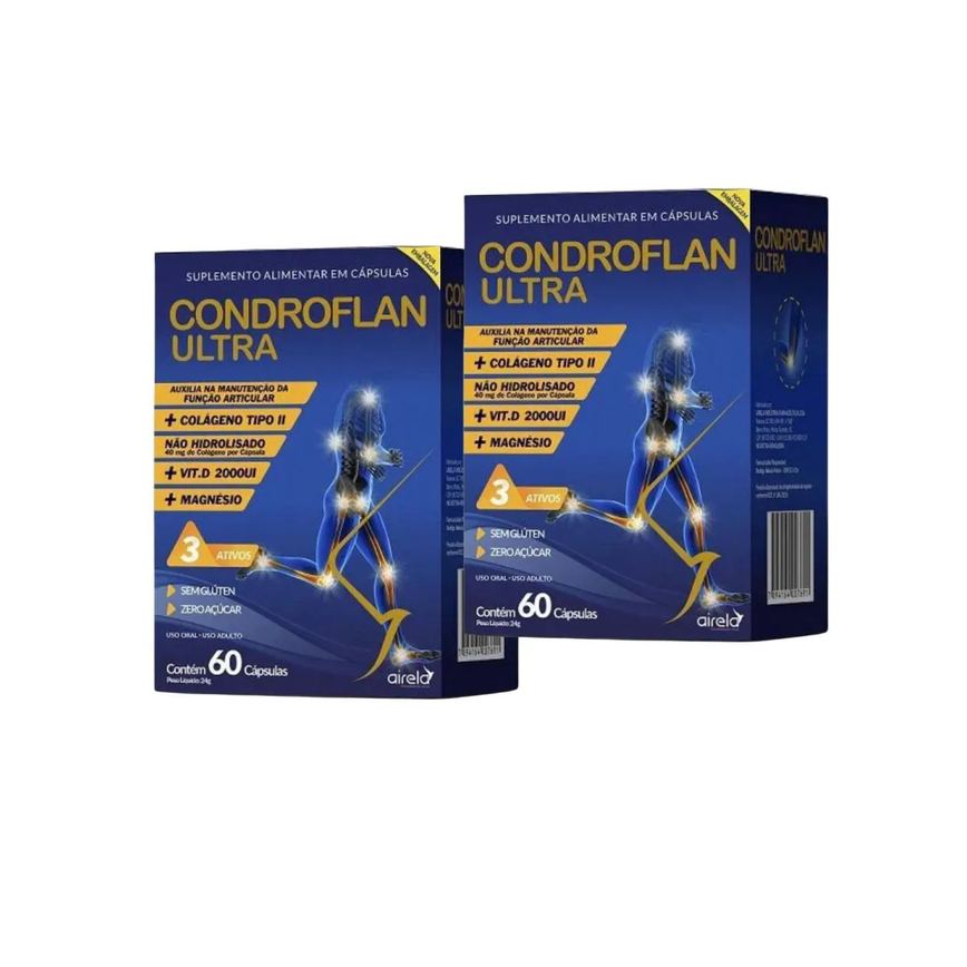 Kit C2 Condroflan Ultra Suplemento Para Articulação - Airela