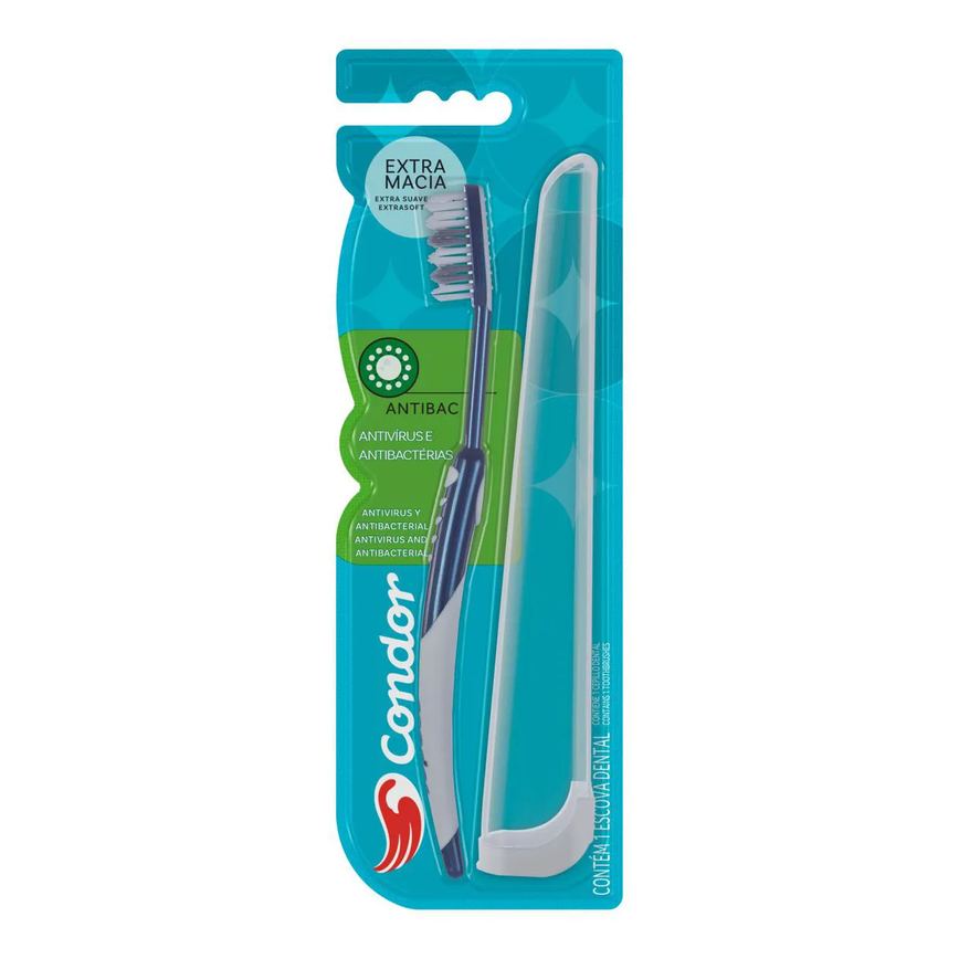 Escova Dental Extramacia Condor Antibac Cabeça M
