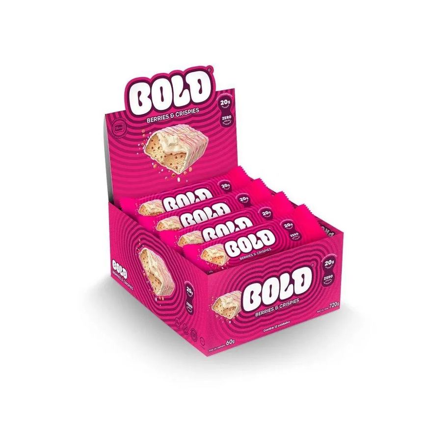 Bold Bar Display (12 Unid de 60G) - Sabor: Berries E Crispies