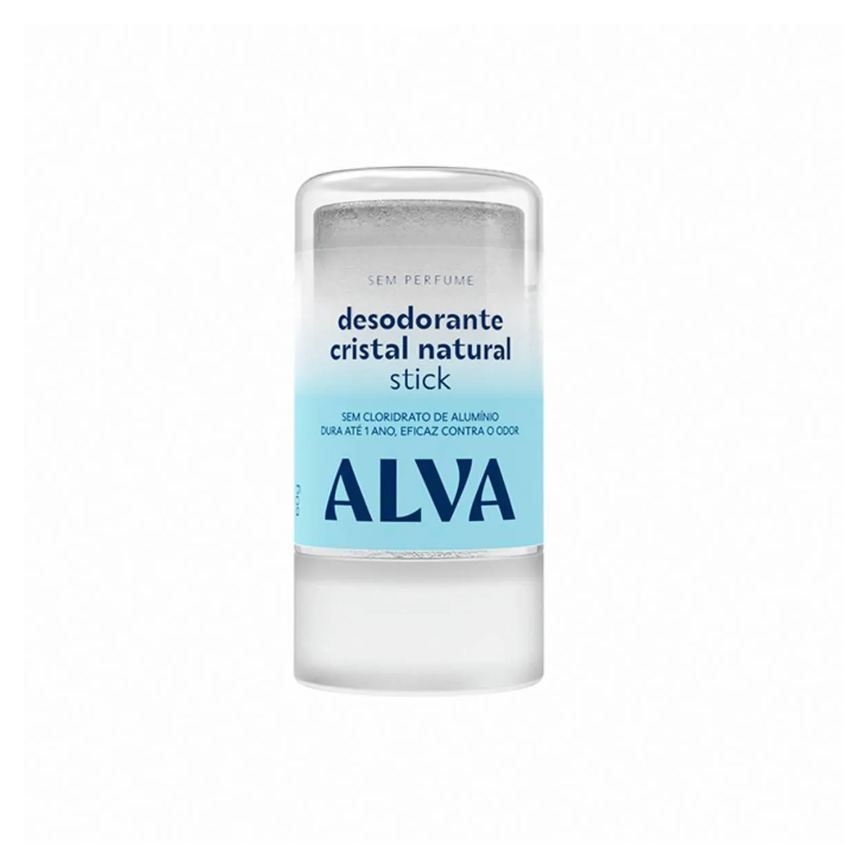 Desodorante Vegano Sem Alumínio Stick Cristal Alva Personal Care Cristal Natural 12h Sem Perfume 60g
