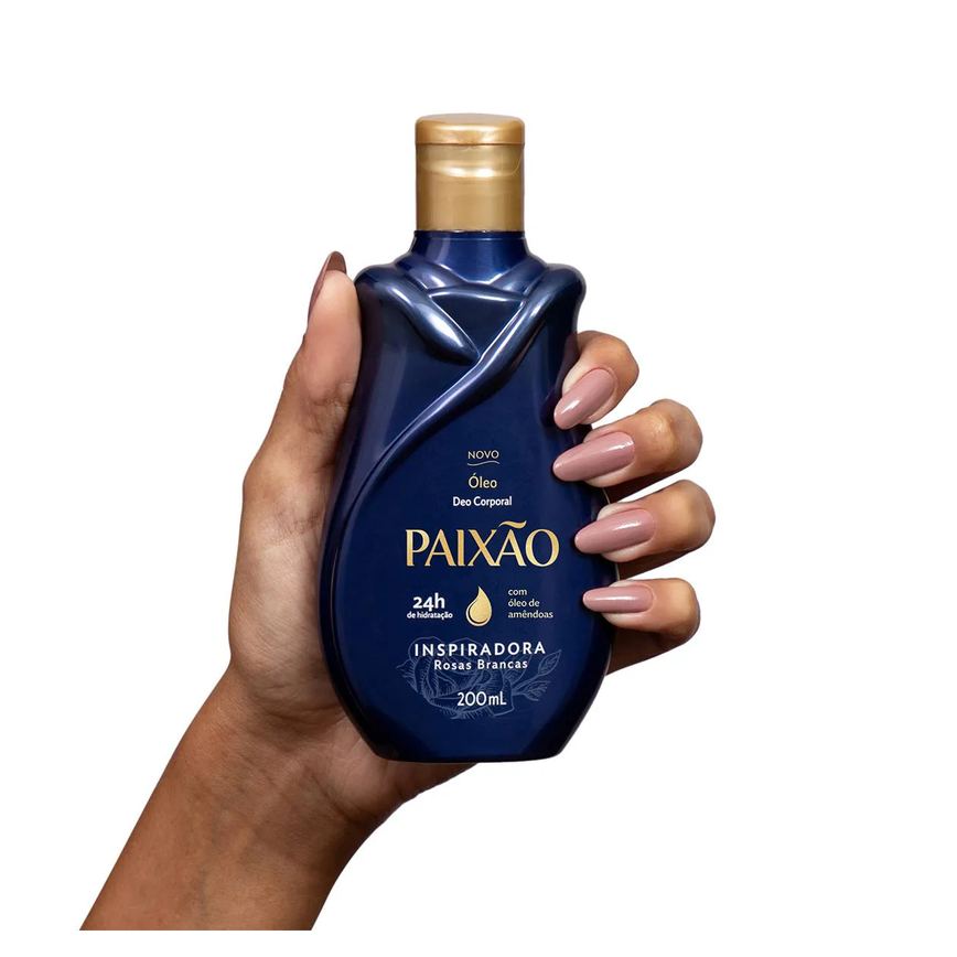 Óleo Deo Corporal Paixão Inspiradora Rosas Brancas 200ml