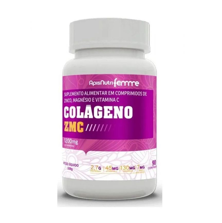 Colágeno Zmc 1200mg (90 Comprimidos) - Padrão: Único