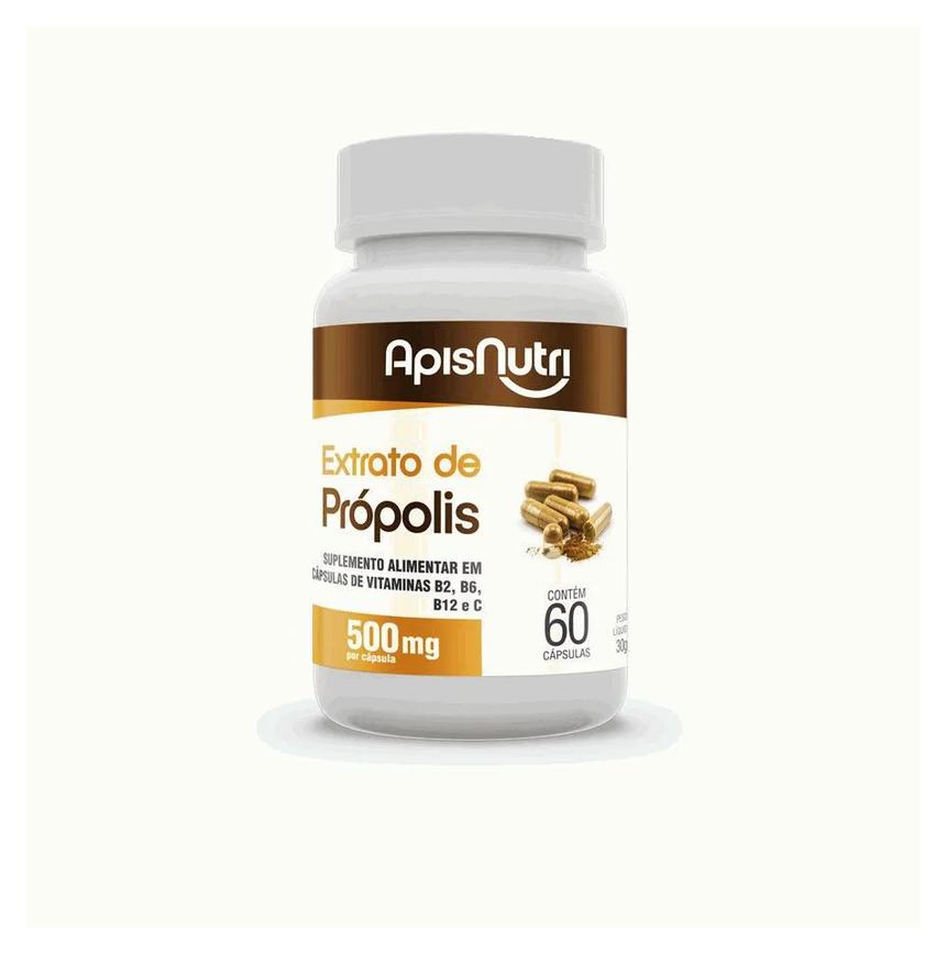 Extrato de Própolis - 500mg (60 Cápsulas) - Padrão: Único
