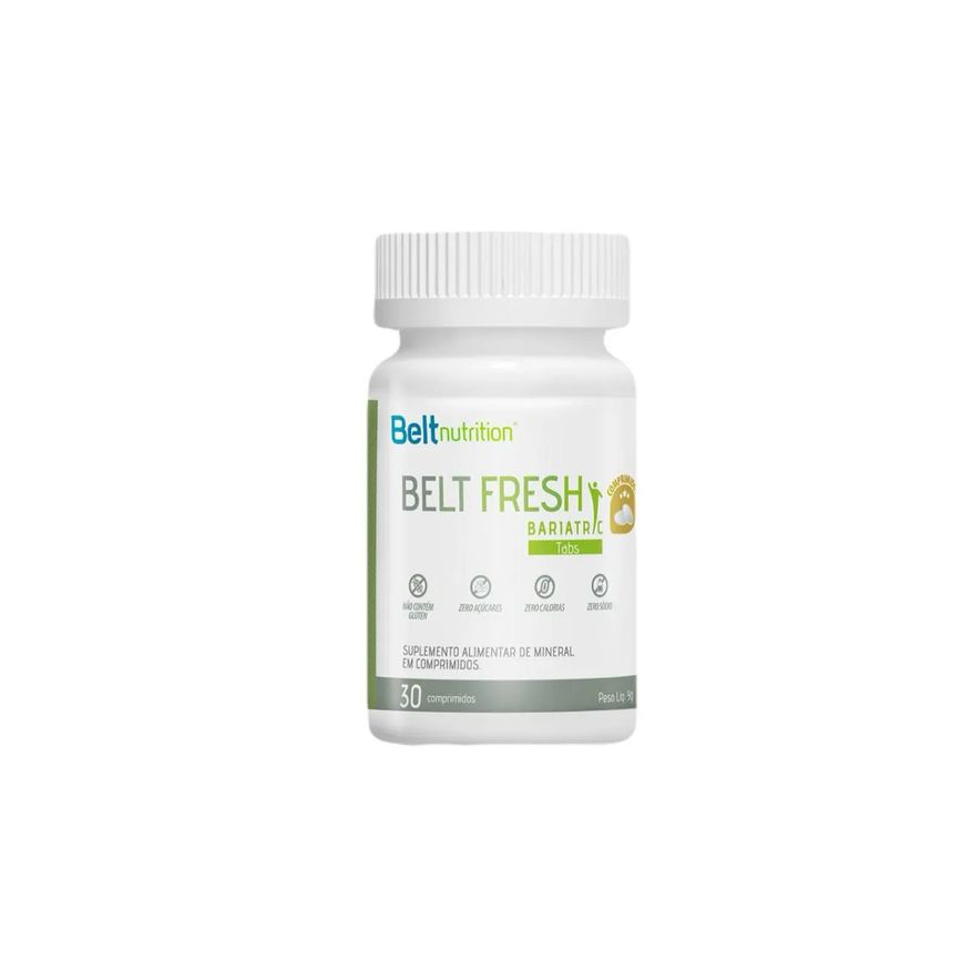 Belt Fresh Bariatric Tabs- 30 Comprimidos- Belt Nutrition sem Sabor