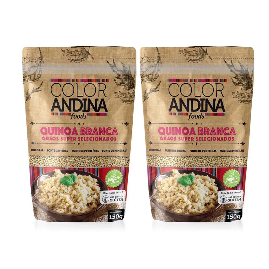 QUINOA REAL BRANCA- COLOR ANDINA FOOD 0,150G - 02 UNIDS