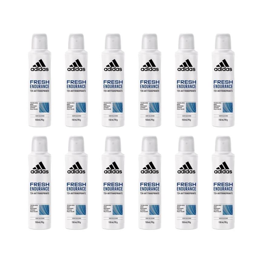 Desodorante Aero Adidas 150ml Fem Fresh Endurance - 12un