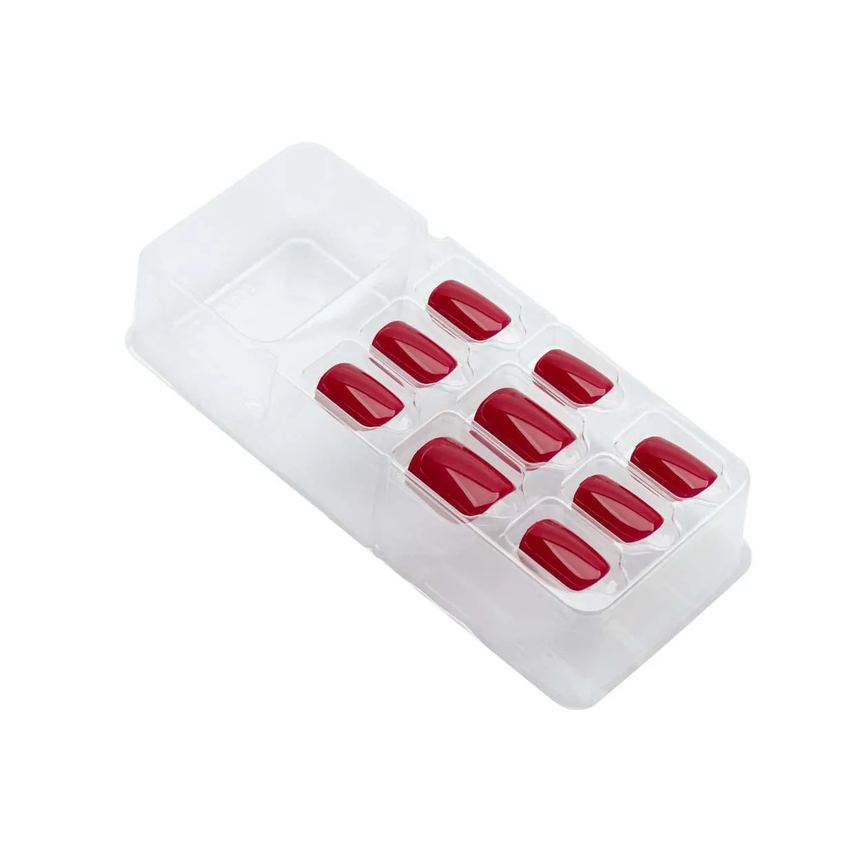 Unhas Autocolantes Kiss NY Impress Color Quadrado Curto Tweetheart 30 Unidades