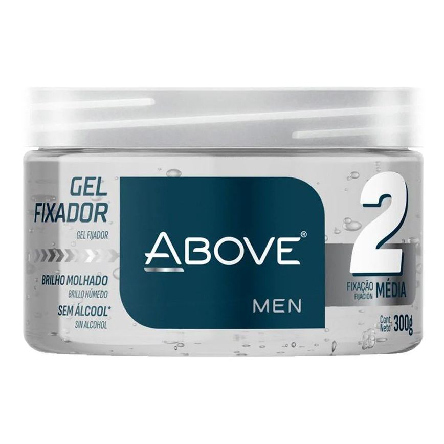 Gel Fixador Above Brilho Molhado Incolor Ação Média 300g