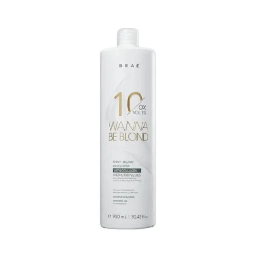 Brae - Wanna Be Blond - 3% Agua Oxigenada 10 Volumes 900 Ml