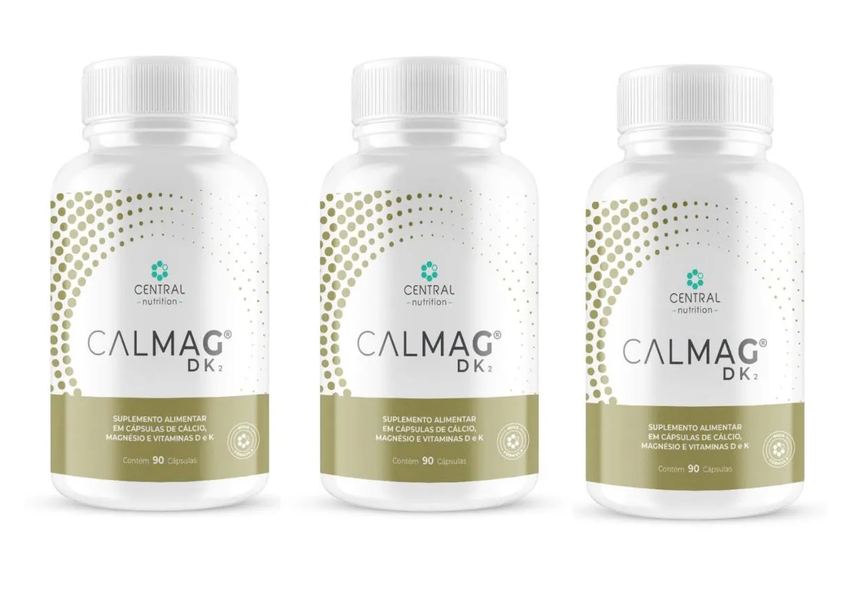 Kit com 3 Calmag Dk2 2 90 cápsulas - Central Nutrition