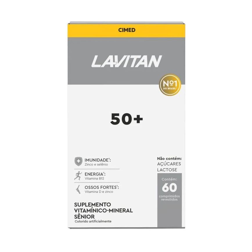 Kit 2 Unidades Lavitan Vitalidade Cimed 50+ com 60 Comprimidos