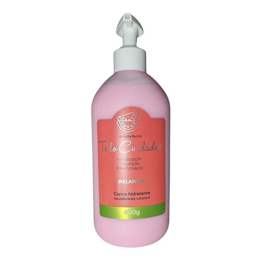 Creme Hidratante Corporal Melancia Todo Cuidado Mais Abelha Rainha 400g
