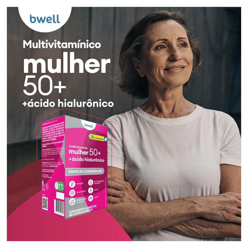 Polivitamínico bwell Mulher Senior 50+ 30 Cápsulas