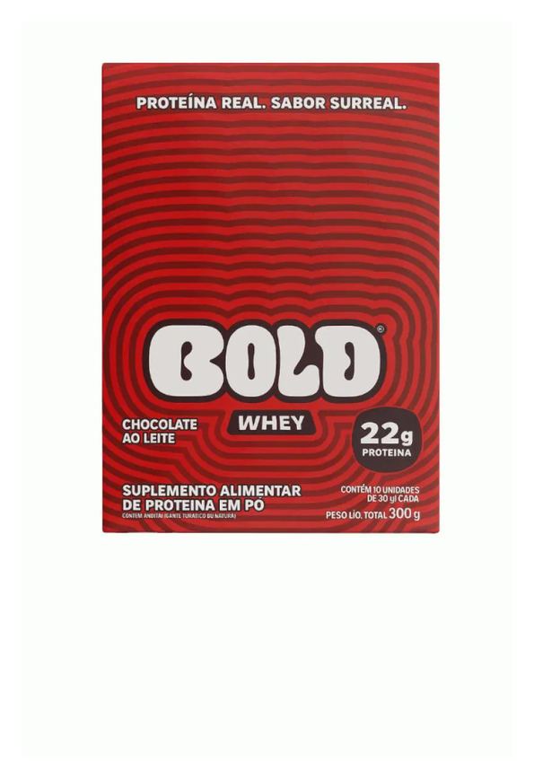 Bold Whey Display (10 unidades de 30G) - Sabor: Chocolate ao Leite