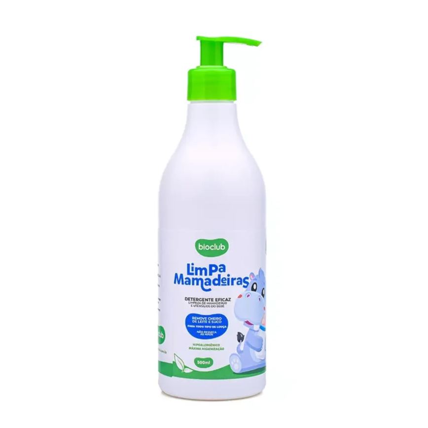 Limpa Mamadeiras Detergente Vegano Hipoalergenico 500 Ml Bioclub