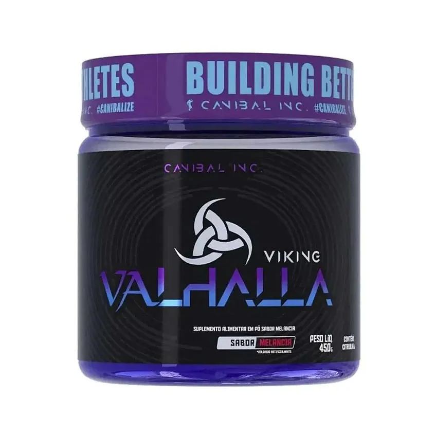 Pré Treino Viking Valhalla Sabor Melancia Pote 450g Canibal