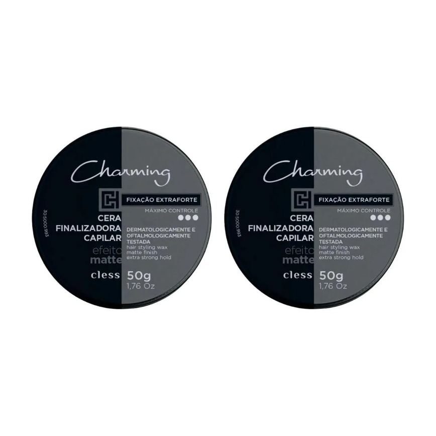 Cera Charming Capilar 50g Matte Extra Forte - Kit C / 2un