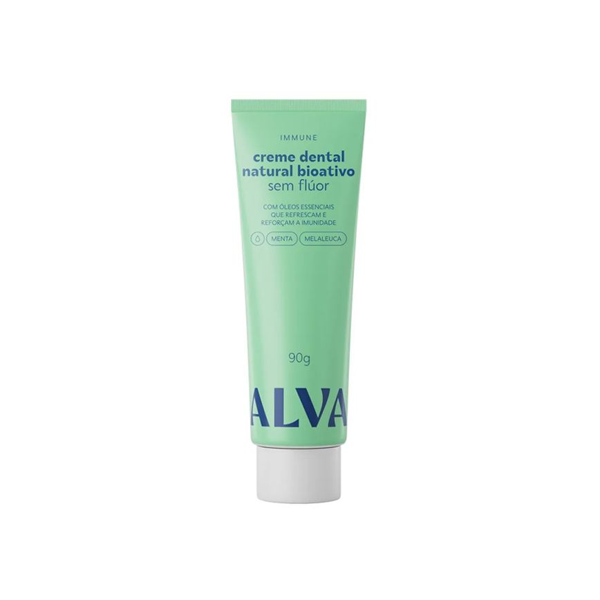 Creme Dental Alva Immune Natural Bioativo sem Flúor 90g