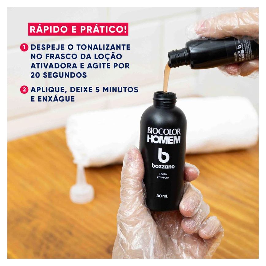 Tonalizante de Cabelo Biocolor Homem Bozzano - Louro Escuro