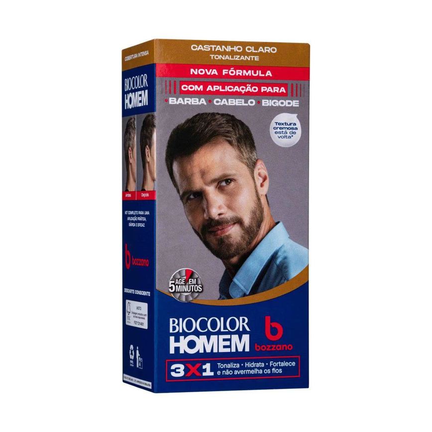 Coloraçao Biocolor Homem Bozzano Louro Escuro - Kit C / 6un