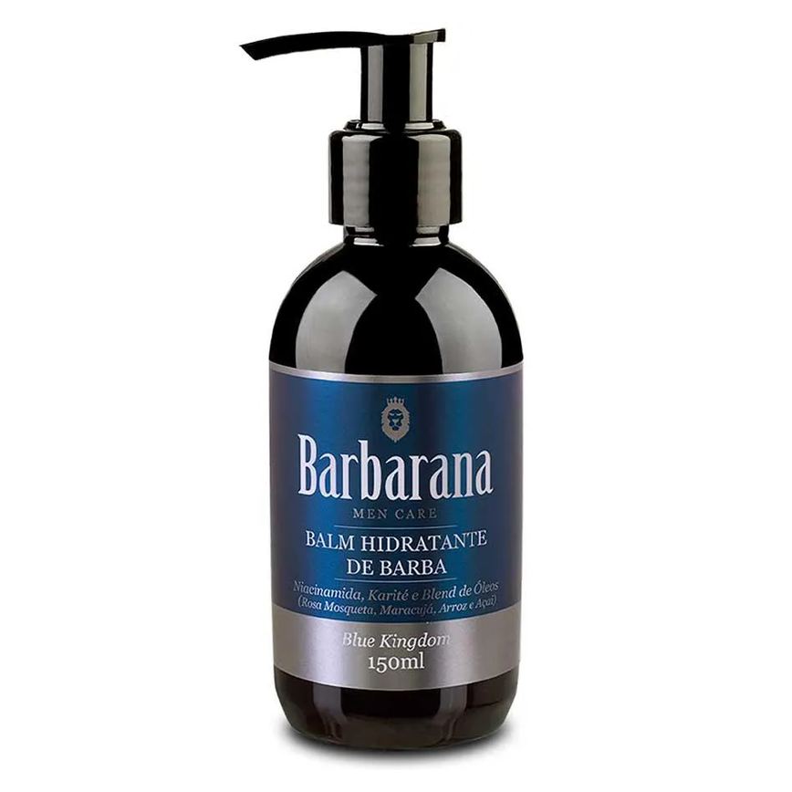 Balm Hidratante De Barba Blue Kingdom Amadeirado Suave 150ml Barbarana