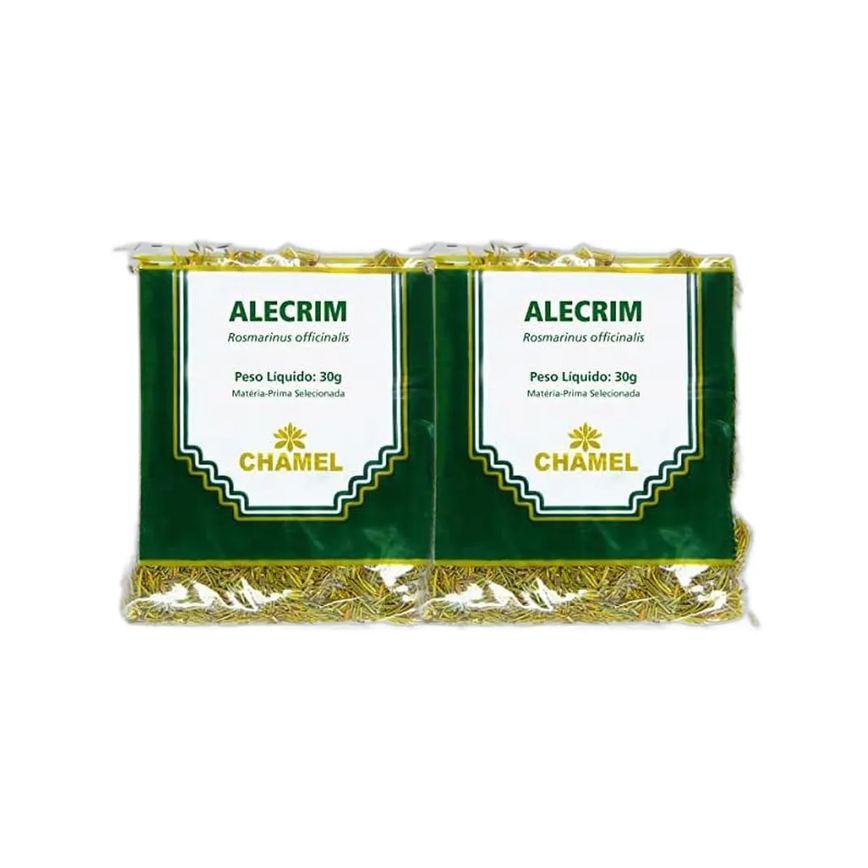 Kit 2X Chá Pacote Alecrim Folhas 30G - Chamel
