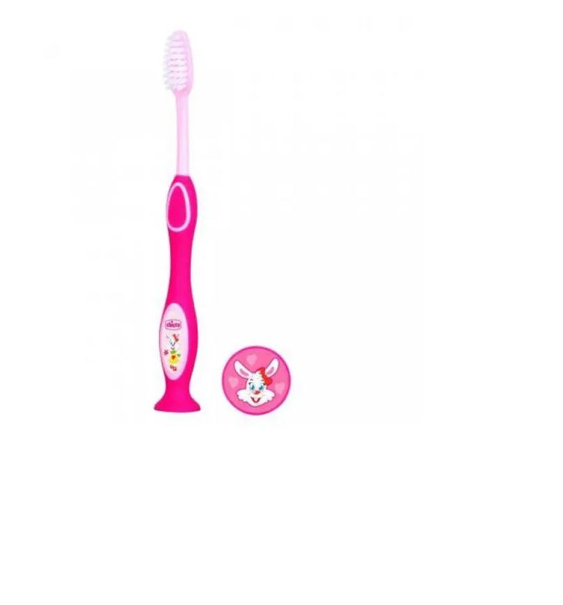 Escova de Dentes Rosa 3-6Anos Chicco