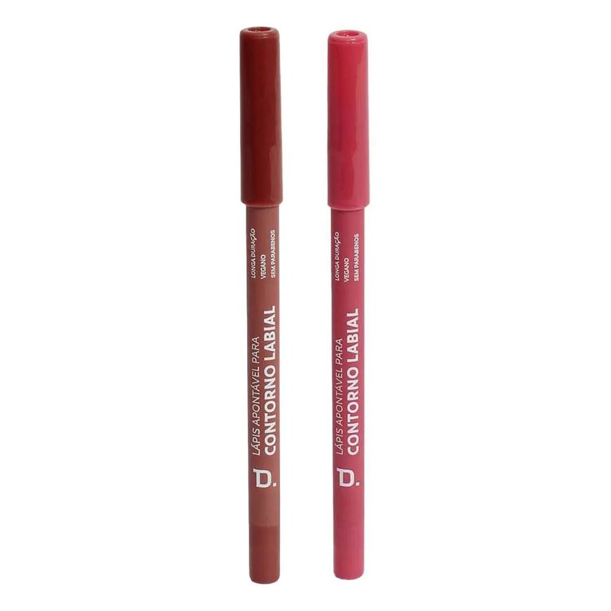 Dailus Kit - Lápis para Contorno Labial Taupe e Rose