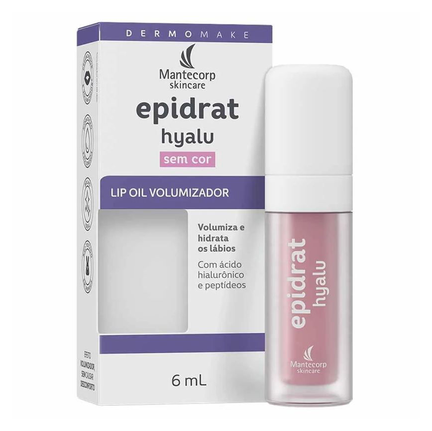 Hidratante Labial Volumizador Mantecorp Skincare Epidrat Hyalu Lip Oil Fps30 6Ml Incolor