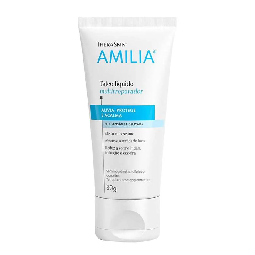 Amilia Talco Líquido Theraskin - Talco Líquido Corporal 80G