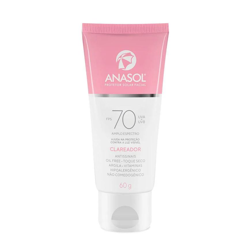 Protetor Solar Facial Fps 70 Clareador Anasol 60G