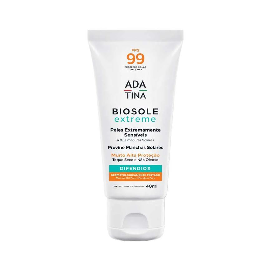 Protetor Solar Máximo Bloqueio Anti-Melasma Ada Tina Biosole Extreme Fps 99 40ml