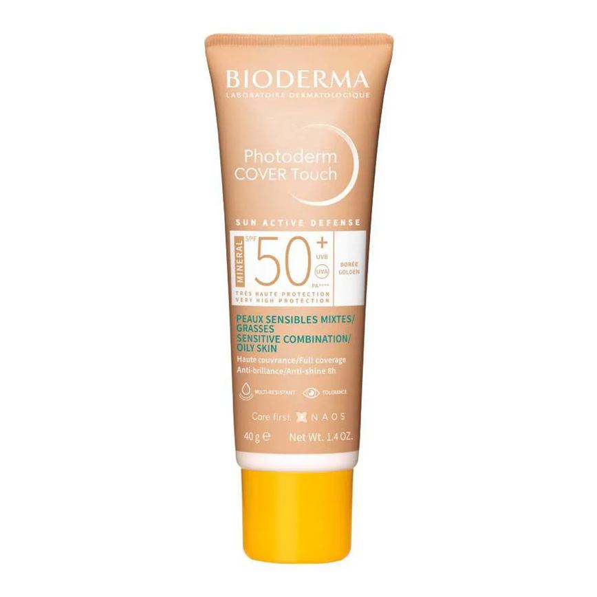 Protetor Solar Facial Cobertura Total Bioderma Photoderm Cover Touch Mineral Fps 50+ Médio