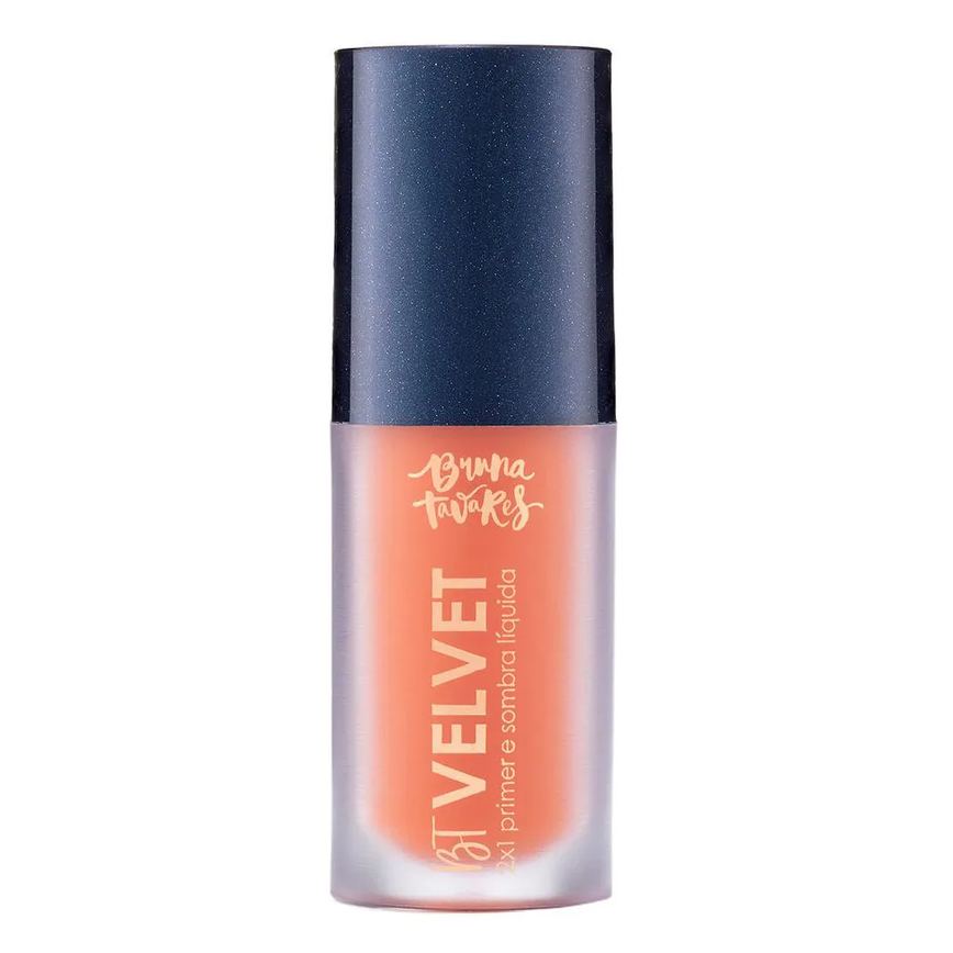 Sombra Líquida e Primer 2X1 Bruna Tavares Bt Velvet Tons Coloridos Tangerine