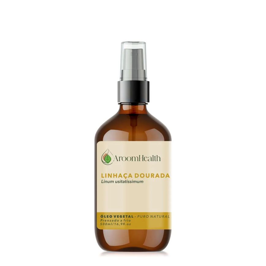 Óleo Vegetal Puro Natural de Linhaça Dourada - 500ml