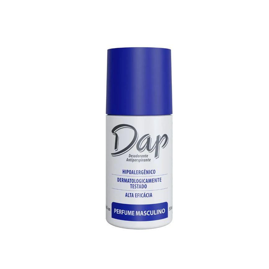 Desodorante Antitranspirante Roll-On Dap Masculino Hipoalergênico Sem Álcool 55ml