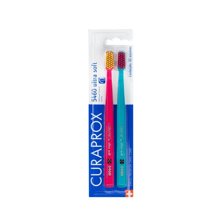 Escova de Dente Curaprox Ultra Soft 5460 Cores Sortidas 2 unidades