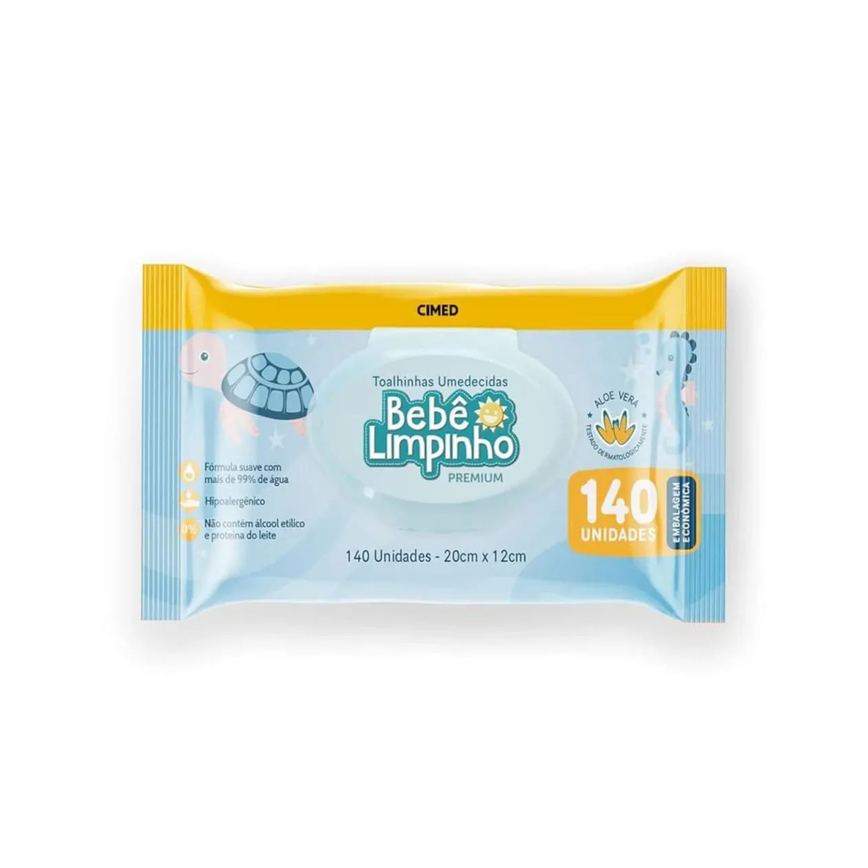 Lenço Umidecido Bebe Limpinho C/140Un