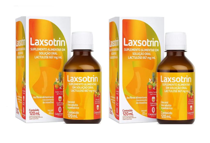 Kit 2 Laxsotrin Catarinense Lactulose Salada de Frutas 120Ml